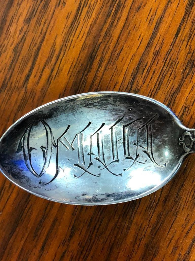 Lot of 2 Omaha Souvenir Spoons, Sterling Silver