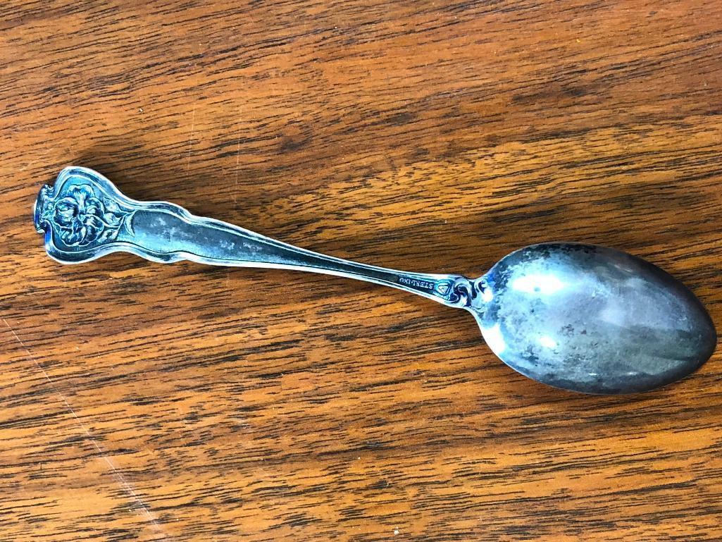 Lot of 2 Omaha Souvenir Spoons, Sterling Silver