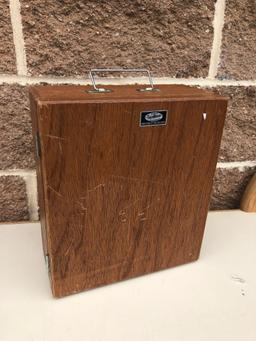 Tasco Deluxe Microscope Kit in Orig. Wooden Case