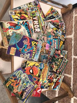 45 Vintage Comic Books - Superman, Spiderman, Thor, Capt?n America & Others