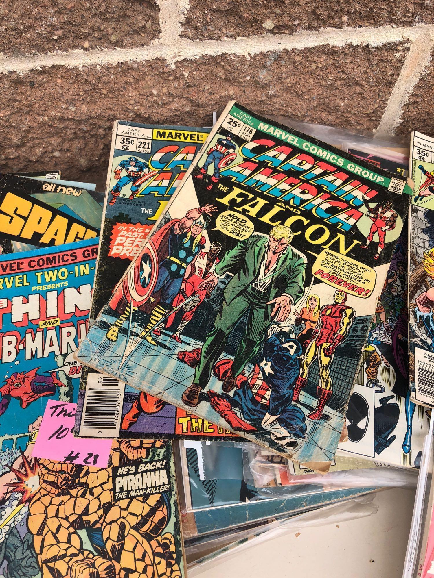 45 Vintage Comic Books - Superman, Spiderman, Thor, Capt?n America & Others