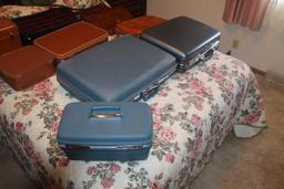 Large Group of Vintage Luggage