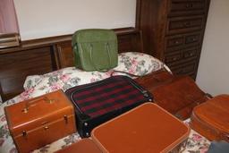 Large Group of Vintage Luggage