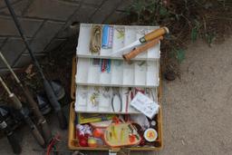 Fishing Lot, Tackle, Box, Poles, Reels, Chairs, Supplies