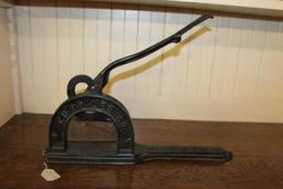 Cupples Co. Cast Iron Tobacco Cutter