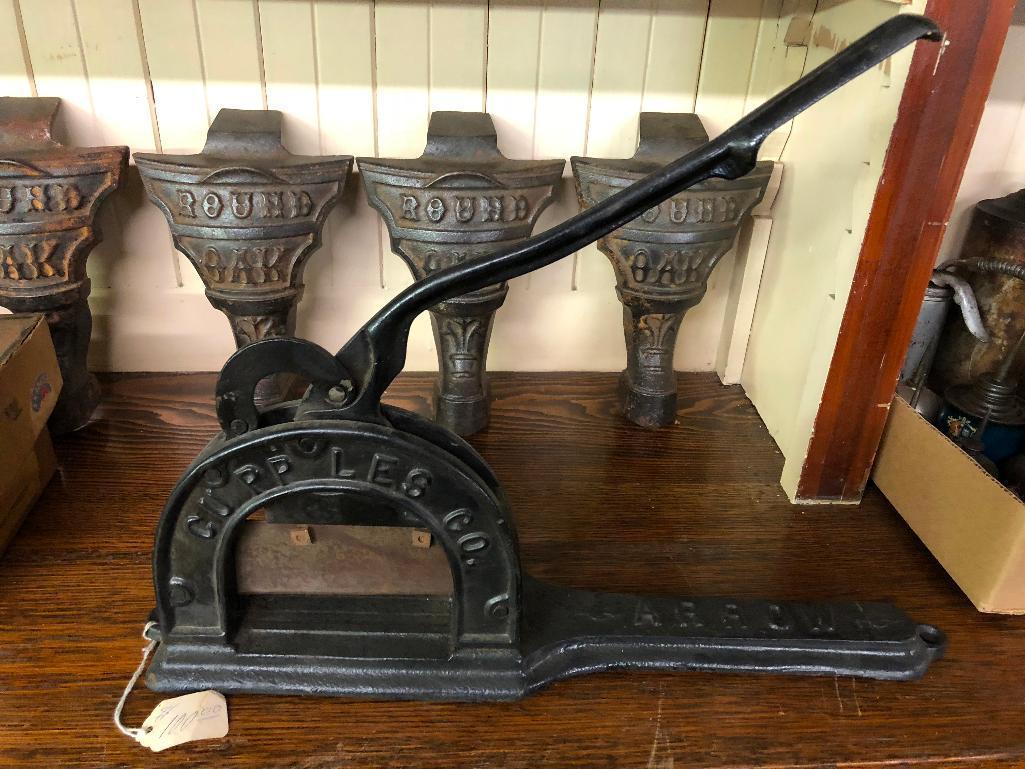 Cupples Co. Cast Iron Tobacco Cutter
