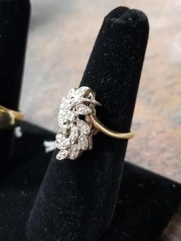 14k Gold Ring w/ Diamonds - 4.4 Grams