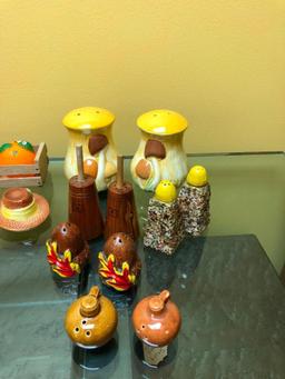 Assortment of Vintage Salt and Pepper Shakers, 14 Sets