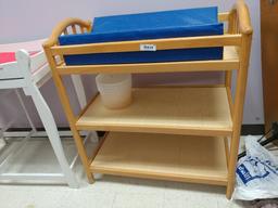 Wooden Changing Station w/ 2 Bottom Shelves