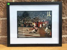 Nebraska Cornhuskers Framed Photo, Number 86: Dwayne Harris Sacking Miami QB in End Zone for Safety