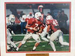 Nebraska Cornhuskers Framed Photo Featuring, '98 Orange Bowl, Scott Frost and Joel Makovicka