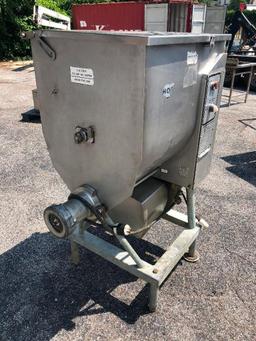 Hobart Model: 4346 Self Feeding Meat Grinder / Mixer, 7.5 HP, SN: 11-121-657, 230v