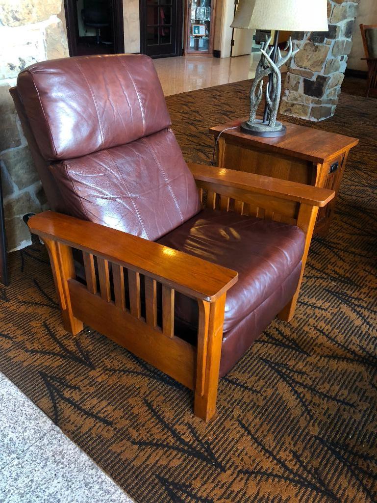 Mission Lodge Style Chair, Reclines