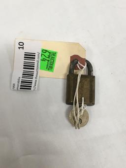 GNRY Brass Yale Lock w Key