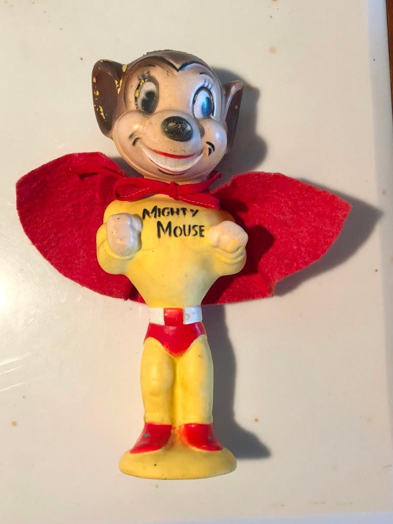 Mighty Mouse Squeeze Squeak Toy by Terryton 9.5in Tall w/ Cape