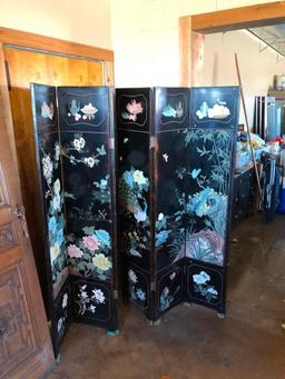 Oriental Six Panel Room Divider, 72in x 84in
