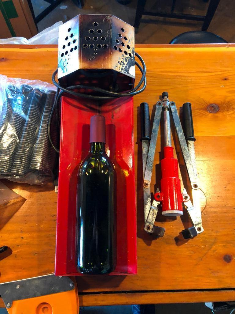 Wine Making Supplies, Grape Gathering Basket, Bottle Capper, Heat Shrinker, Grape Rope Tie Tools