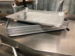 Lot of 10 NSF Aluminum Sheet Pan Racks, 18in x 26in, One Money for All 10