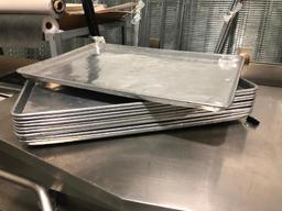 Lot of 10 NSF Aluminum Sheet Pan Racks, 18in x 26in, One Money for All 10