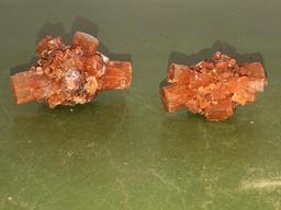 Moroccan Argonite in Matrix, Lot of 2 in Mt Rushmore Pencil Box