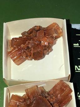 Moroccan Argonite in Matrix, Lot of 2 in Mt Rushmore Pencil Box