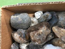 Large Box of Montana Moss Agate from the Yellowstone River