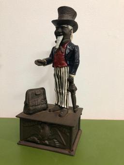 Uncle Sam Cast Iron Mechanical Bank