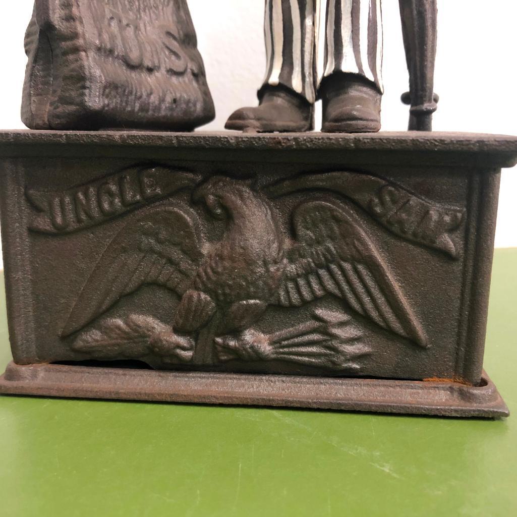 Uncle Sam Cast Iron Mechanical Bank