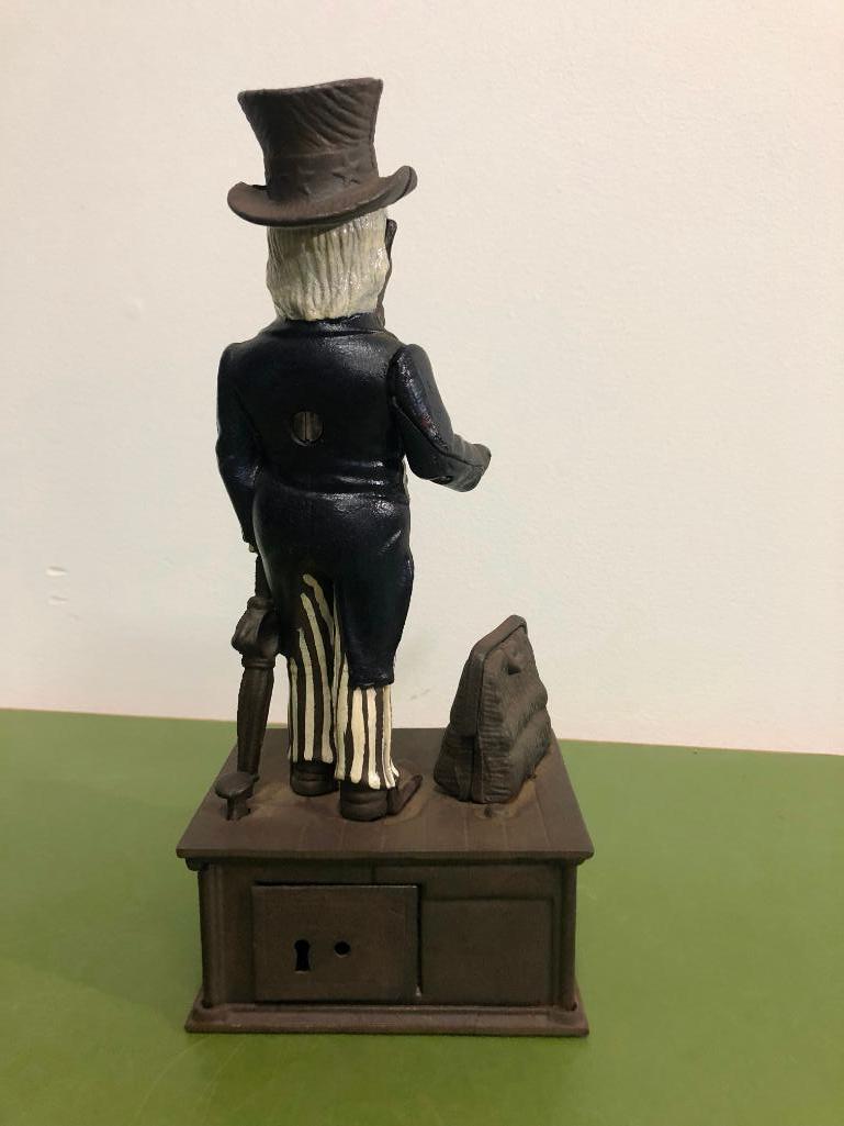 Uncle Sam Cast Iron Mechanical Bank