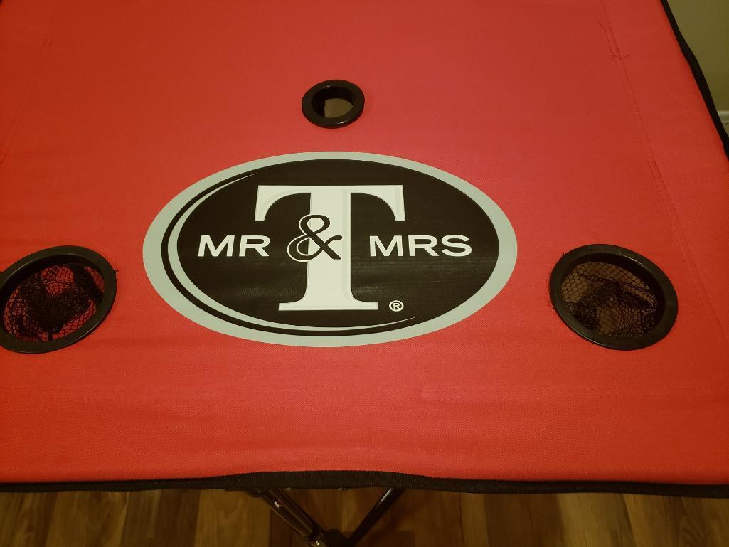 Tailgating Mr & Mrs T's Sports Picnic Table