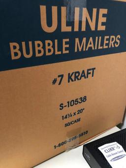 3 Cases of Bubble Mailers, 2 Different Sizes