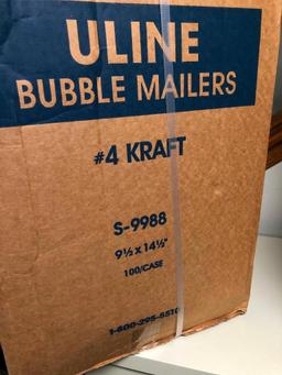 3 Cases of Bubble Mailers, 2 Different Sizes