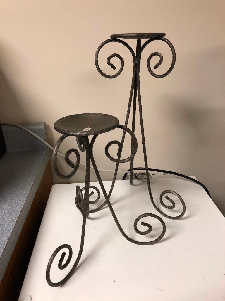 Wrought Iron Candle Holders