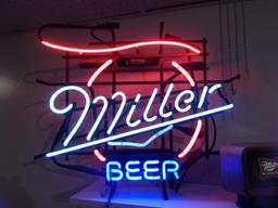 Neon Miller Beer Sign