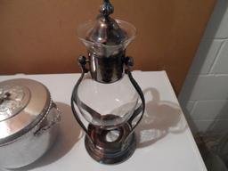 Vintage Aluminum Ice Bucket and Coffee Urn