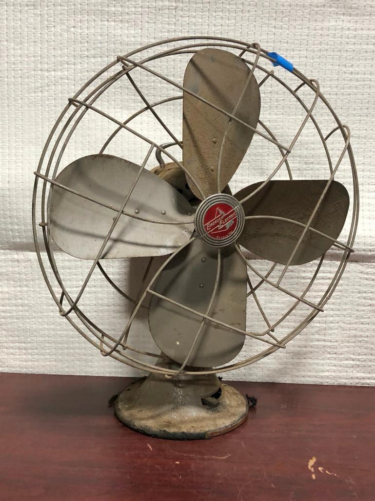 Emerson Electric Fan w/ Wire Cage, As-Is 20in Tall