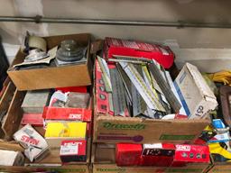 Supply Lot: Lot's of Random Shop Supplies, Hardware, Stains, Nails, C-Clamp, Misc.