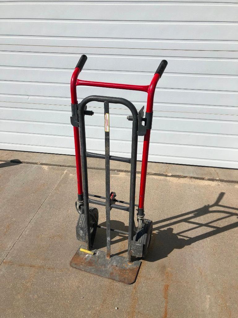 Milwaukee Two Wheel Hand Truck w/ Drop Down Cart