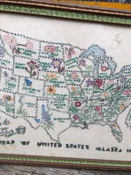 Sampler - State Flowers of the United States, Alaska and Hawaii