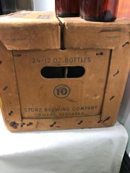 Old Storz Cardboard Case w/ Bottles