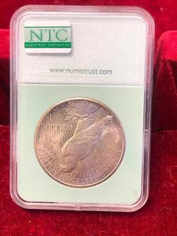 1926 S Peace Dollar, Slab, Graded MS64 NTC