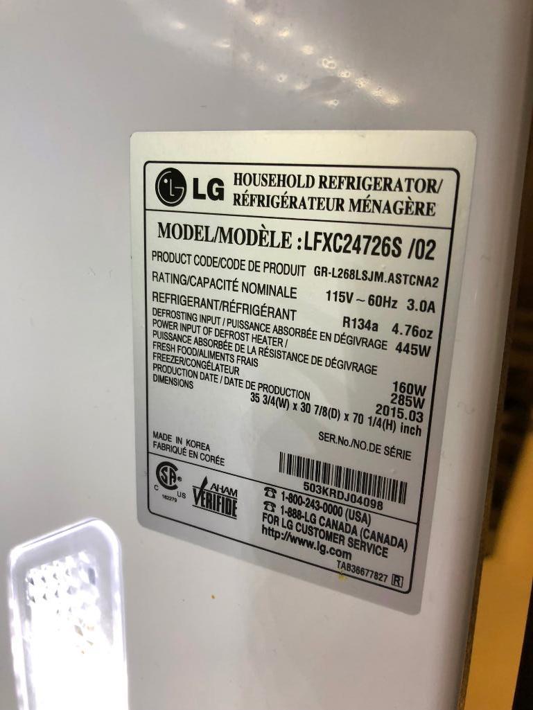 LG LFXC24726 /02 Counter Depth Ultra Capacity 3 Door French Door Refrigerator / Freezer