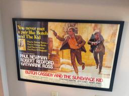 Framed Movie Poster & Game of Thrones Poster, Butch Cassidy & Sundance Kid