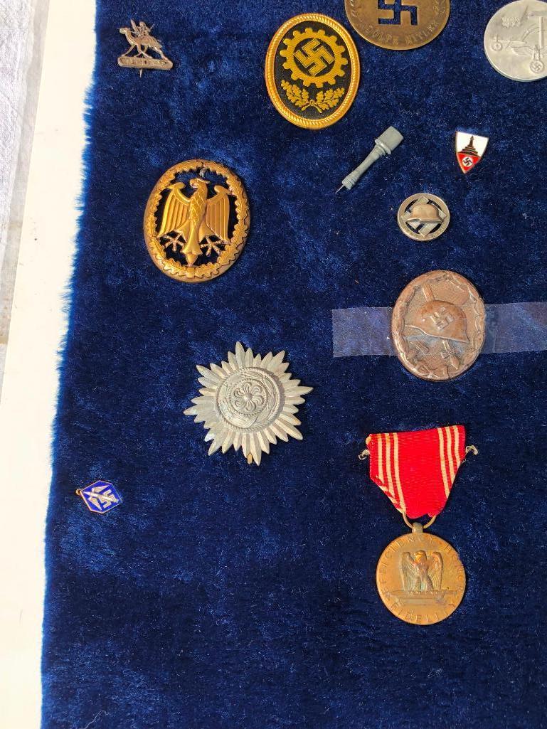 Collection of 20 Nazi German Pins and Badges