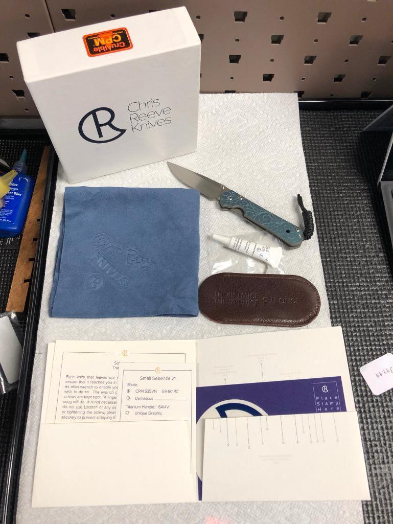 Chris Reeve Knives Small Sebenza 21 Paisley Folding Knife