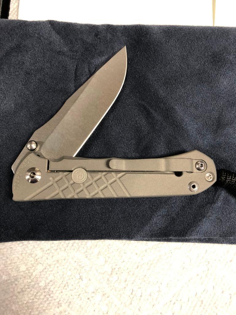 Chris Reeve Knives Umnumzaan Plain Drop Point UMN-1000 Folding Knife