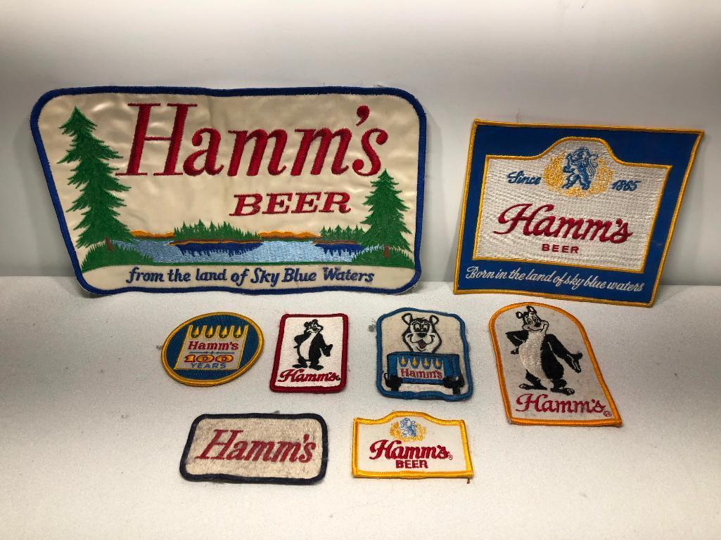 Lot of 8 Hamm's Beer Patches