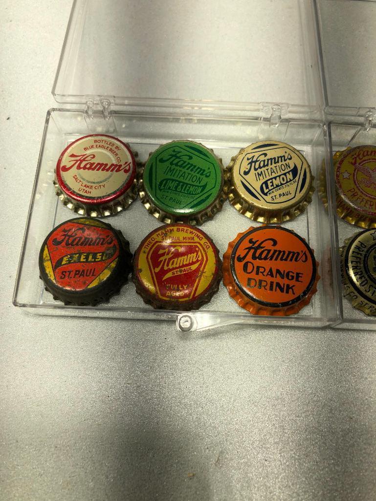 Prohibition Era Hamm's Beer Soda Pop Beverage Bottle Caps & Preferred Stock & Special Caps