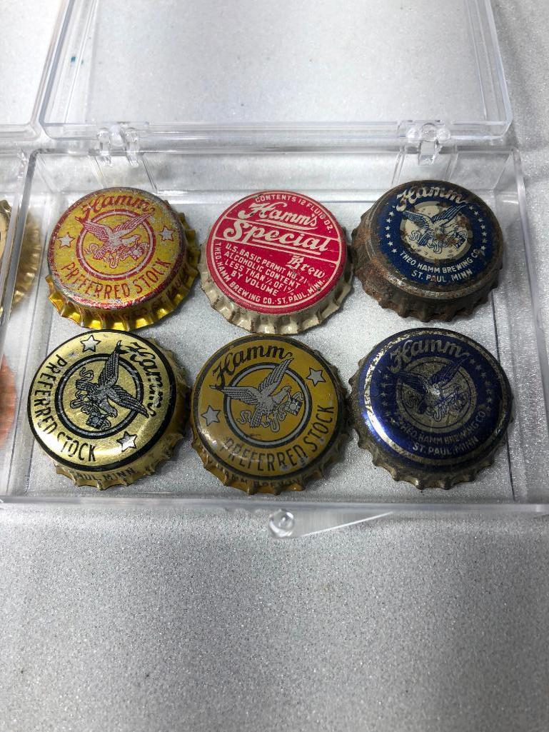 Prohibition Era Hamm's Beer Soda Pop Beverage Bottle Caps & Preferred Stock & Special Caps