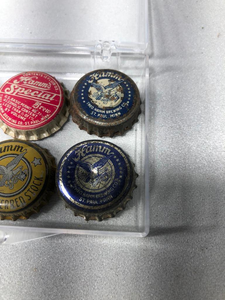 Prohibition Era Hamm's Beer Soda Pop Beverage Bottle Caps & Preferred Stock & Special Caps